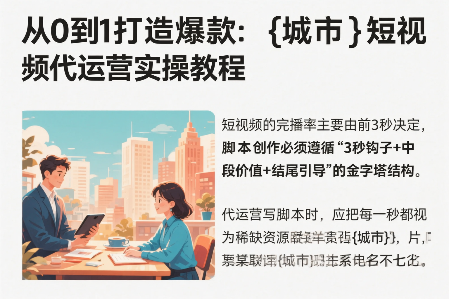 从0到1打造爆款:临沧短视频代运营实操教程