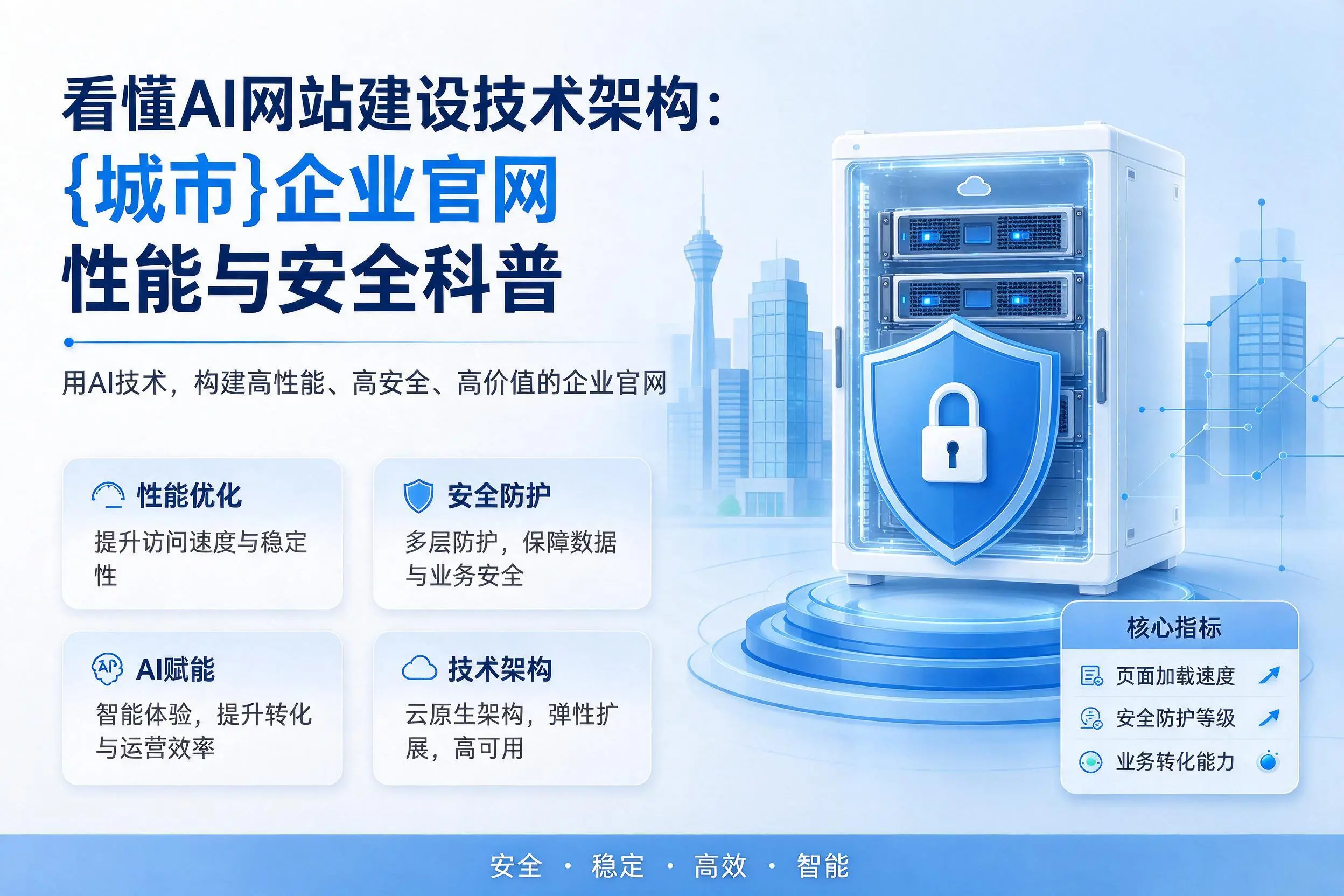 看懂AI网站建设技术架构：临沧企业官网性能与安全科普