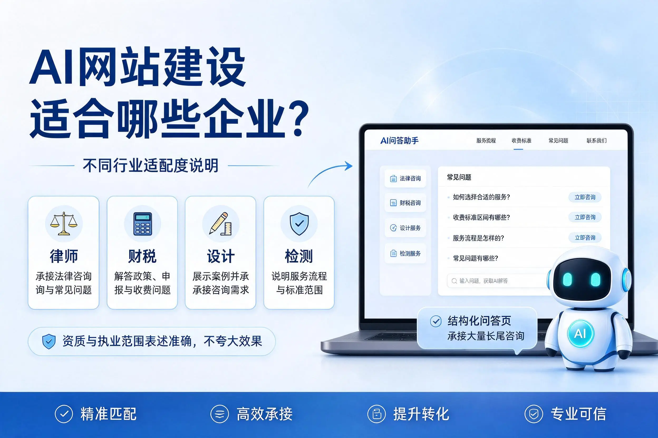 AI网站建设适合哪些企业？临沧不同行业适配度说明